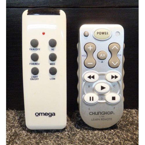 Omega Ceiling Fan Remote Control Replacement Version V2 Also For Hunter Brand - Hunter Ceiling Fan Remote Control Battery Replacement