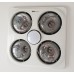 IXL Smart Switch V1 (5 BUTTON) Bathroom Exhaust Fan Heater Light Replacement Remote Control