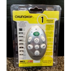Chunghop 7 Key Universal Learning Remote Control RML7 for TV, DVD, STB, CD, VCR, Sat, VCD, etc. etc.