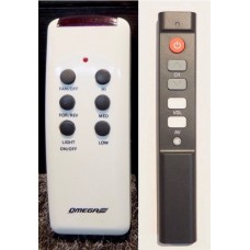 Omega Ceiling Fan Remote Control Replacement Version V2 (new version) also for Hunter brand